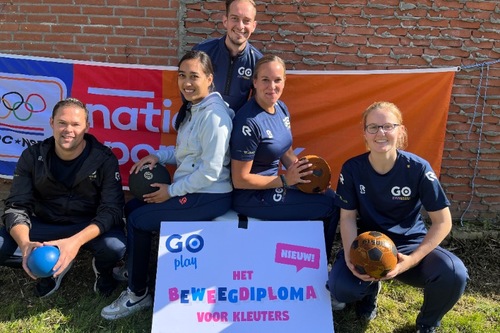Buurtsportcoach team Waalwijk promoot het Kleuter Beweegdiploma