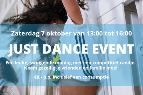poster Just Dance Event bij Dansstudio Waalwijk 