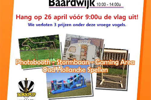 Koningsspelen en kleedjesmarkt op terrein van V.V. Baardwijk 