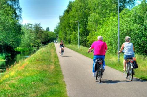 fietsers op Halve Zolenpad