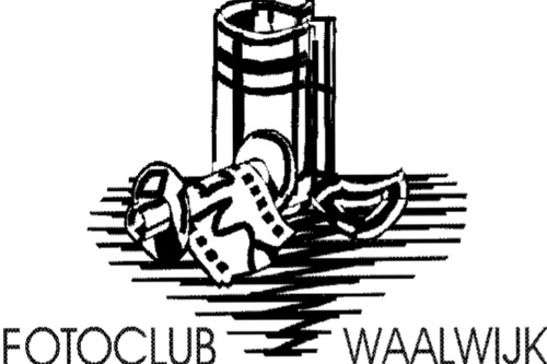 Fotoclub Waalwijk Logo met afbeelding van filmrolletje (analoge fotografie)